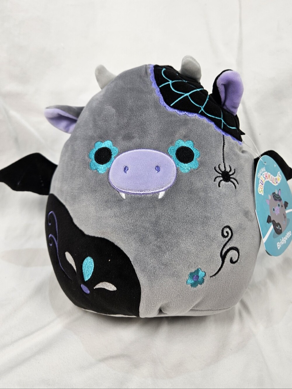 Squishmallows Day of the Dead Squad, 2025, 8" Bridgette the Cow, NWT